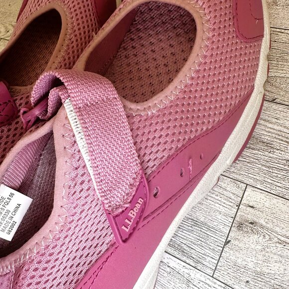 Brand New w/o Box Women's L. L.‎ Bean Pink Mary Jane Sneaker Shoes Size 8.5 Wide - Picture 8 of 10
